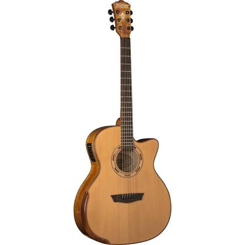 Washburn Comfort WCG66SCE Spalt Maple Acoustic Electric Guitar Natural