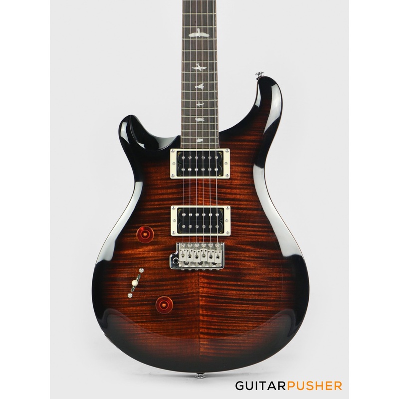 PRS Guitars SE Custom 24 Electric Guitar (Black Gold Burst) - LEFT HAND