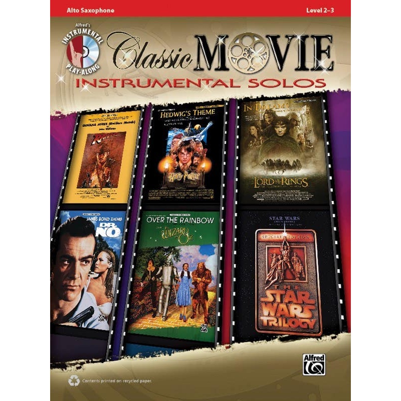 Classic Movie Intrumental Solos Alto Saxophone