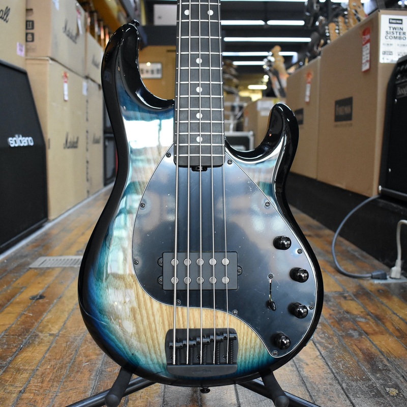 Ernie Ball Music Man StingRay 5 Special 5-string Electric Bass Guitar Mean Blue Burst w/Mono Case
