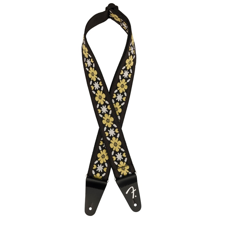 Fender 2" Pasadena Woven Yellow Clover Guitar Strap