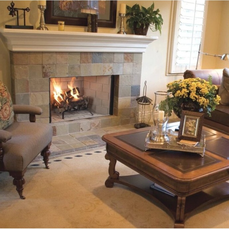 Superior 38" WRT3538 Traditional Wood Burning Fireplace, Fully Insulated Firebox