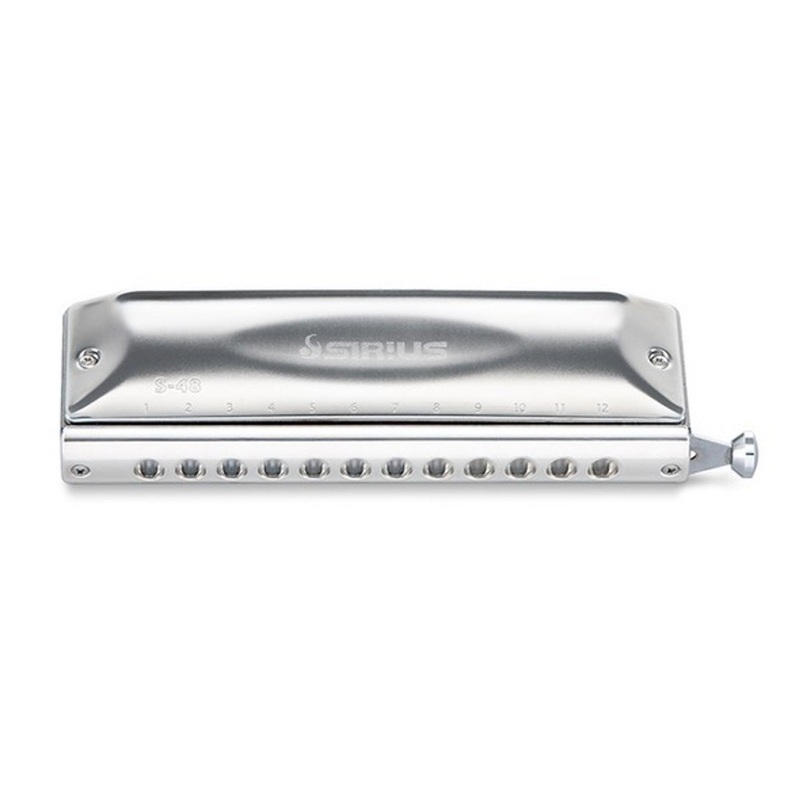 Suzuki Sirius chromatic straight harmonica in C - 12-hole (S-48S)